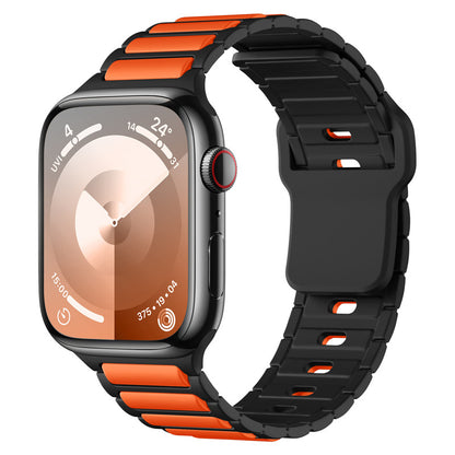 Rugged Two-Tone Silicone Band for Apple Watch