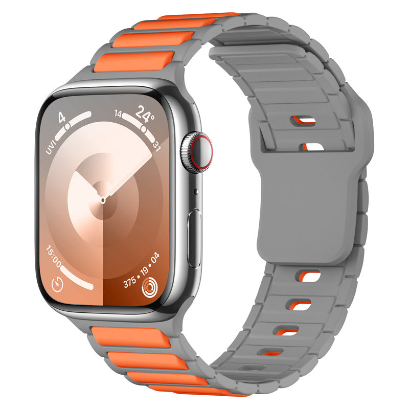 Rugged Two-Tone Silicone Band for Apple Watch