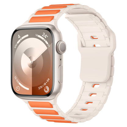 Rugged Two-Tone Silicone Band for Apple Watch