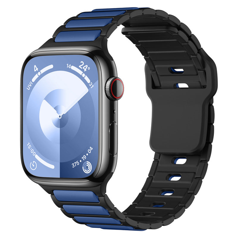 Rugged Two-Tone Silicone Band for Apple Watch