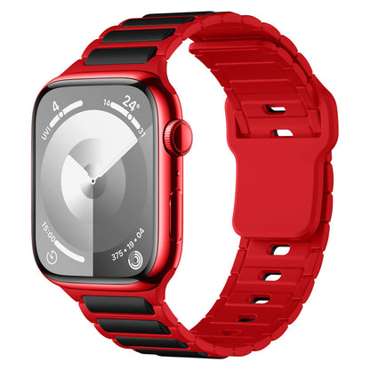 Rugged Two-Tone Silicone Band for Apple Watch