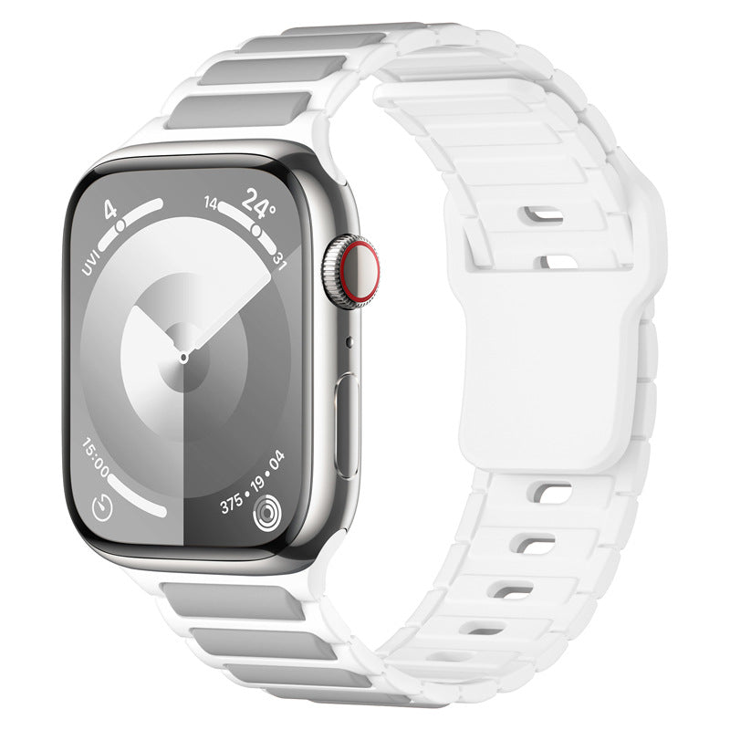 Rugged Two-Tone Silicone Band for Apple Watch