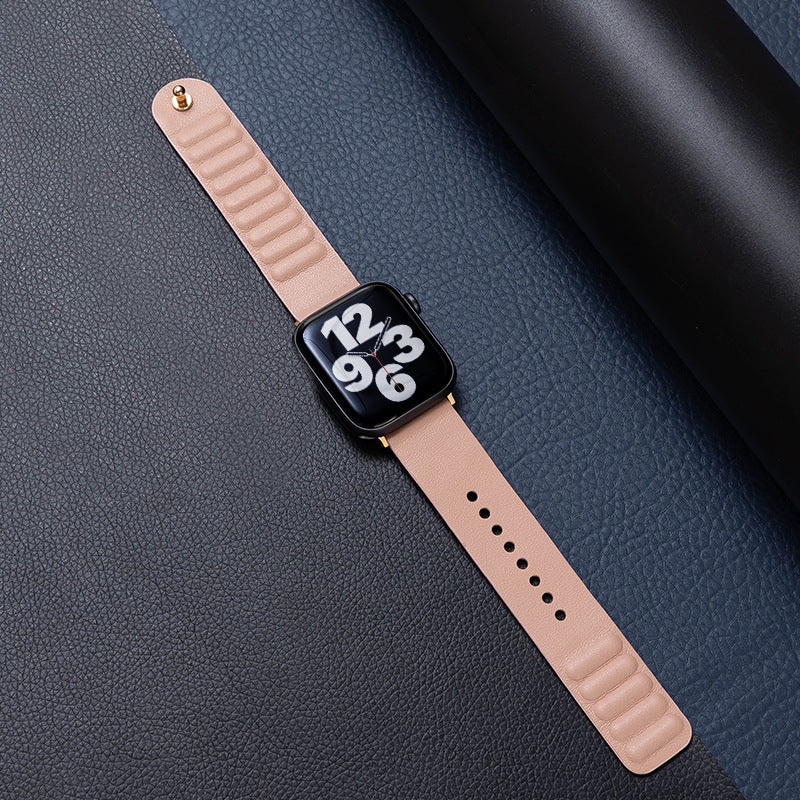 Single-Stud Magnetic Leather Band for Apple Watch