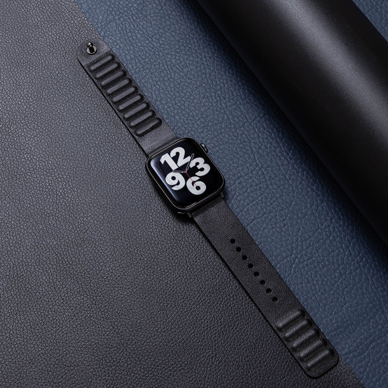 Single-Stud Magnetic Leather Band for Apple Watch