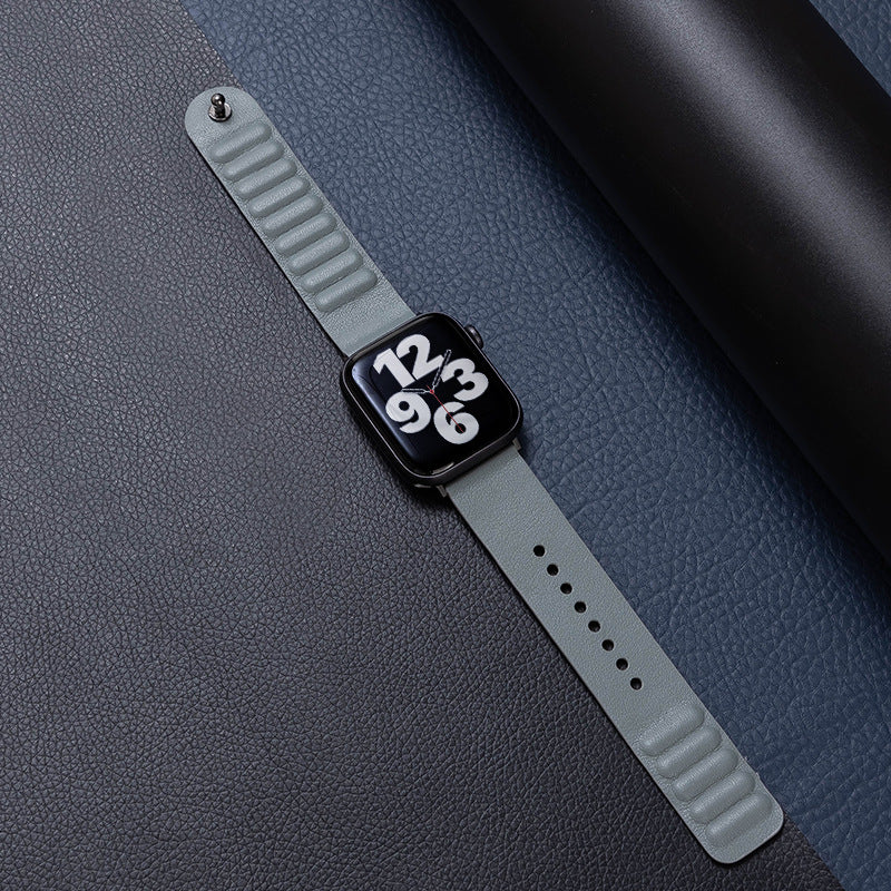 Single-Stud Magnetic Leather Band for Apple Watch