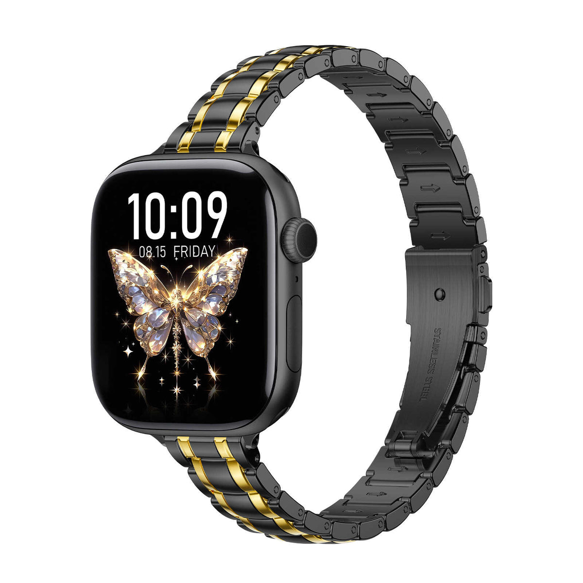 Slim Elegance Stainless Steel Link Band for Apple Watch