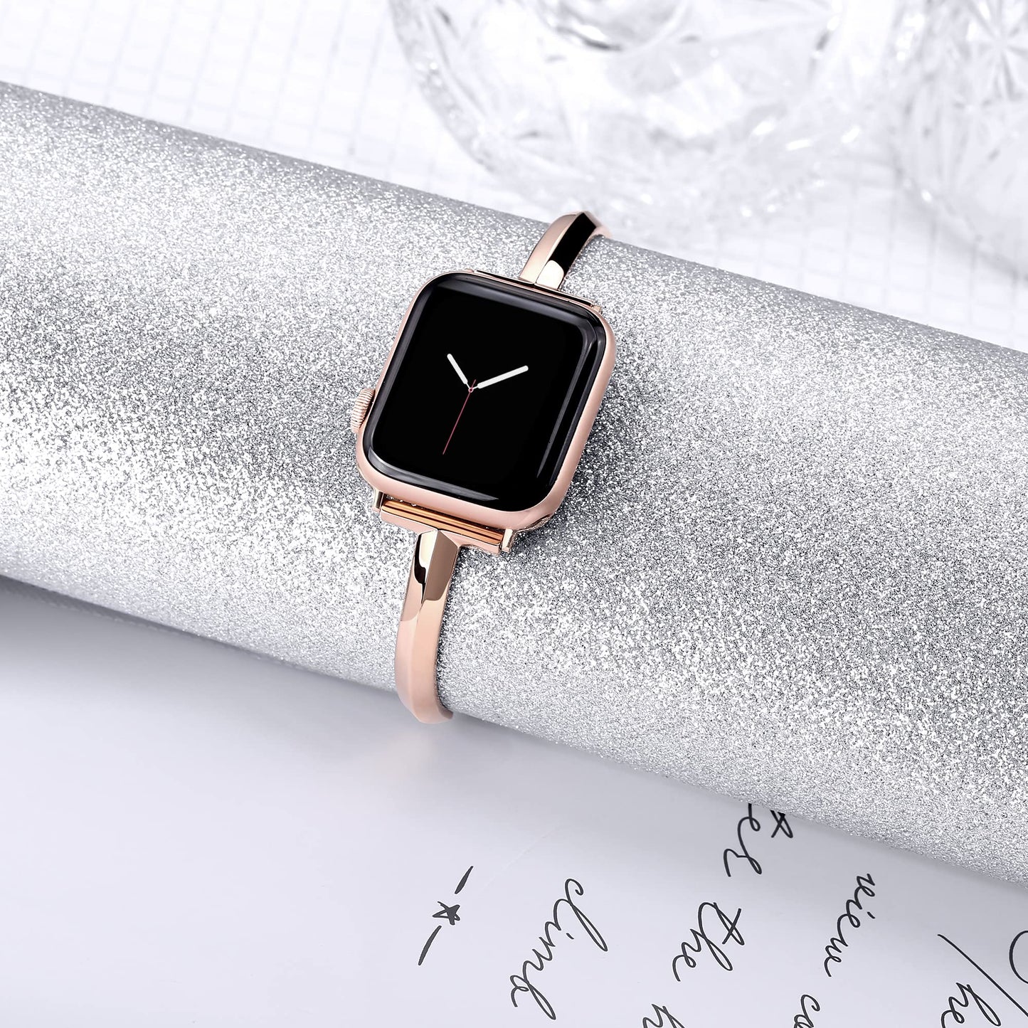 Slim Stainless Steel Bangle Band for Apple Watch.