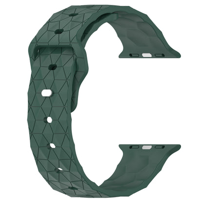 Soccer Pattern Silicone Watch Band for Apple Watch