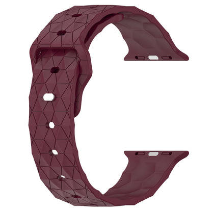 Soccer Pattern Silicone Watch Band for Apple Watch