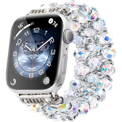 Sparkly Beaded Apple Watch Strap for Women.