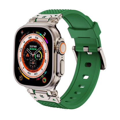 Stainless Steel Connector TPU Band for Apple Watch