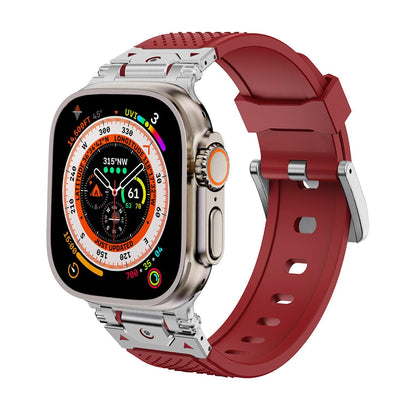 Stainless Steel Connector TPU Band for Apple Watch