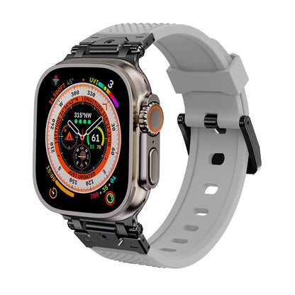 Stainless Steel Connector TPU Band for Apple Watch