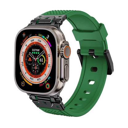 Stainless Steel Connector TPU Band for Apple Watch