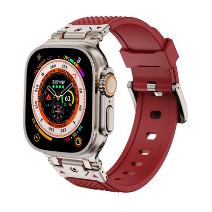 Stainless Steel Connector TPU Band for Apple Watch