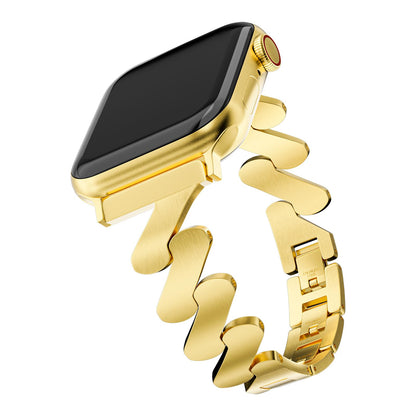 Starlight Quicksand Metal Apple Watch Band for Women.