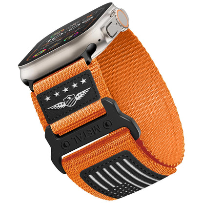 Tactical Nylon Band for Apple Watch Ultra – Rugged Outdoor Sport Strap