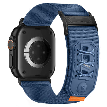 Tactical Nylon Loop Band for Apple Watch Rugged Outdoor Strap