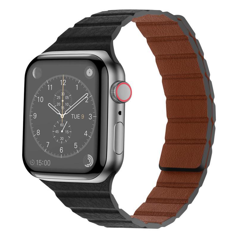 Textured Leather Magnetic Band for Apple Watch.