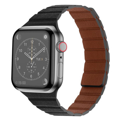 Textured Leather Magnetic Band for Apple Watch.