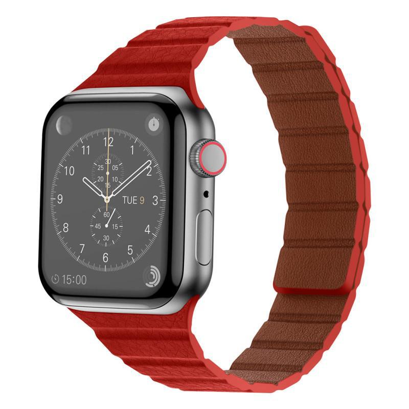 Textured Leather Magnetic Band for Apple Watch.