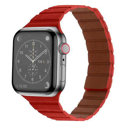 Textured Leather Magnetic Band for Apple Watch.