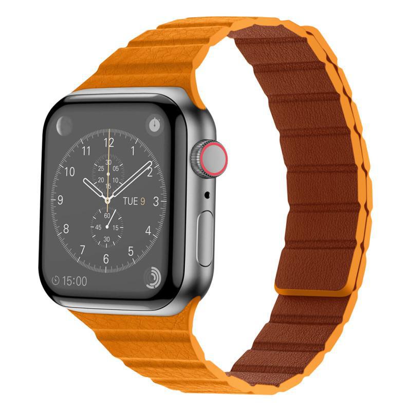 Textured Leather Magnetic Band for Apple Watch.