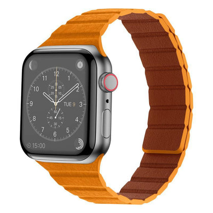 Textured Leather Magnetic Band for Apple Watch.