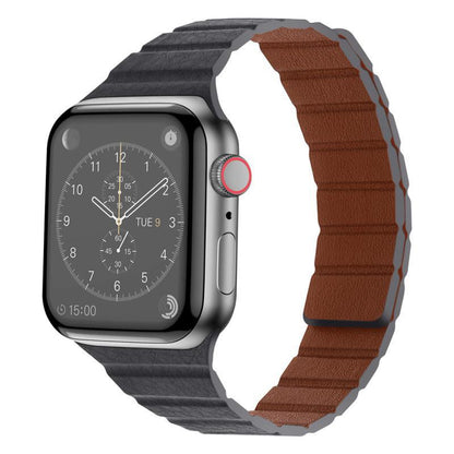 Textured Leather Magnetic Band for Apple Watch.