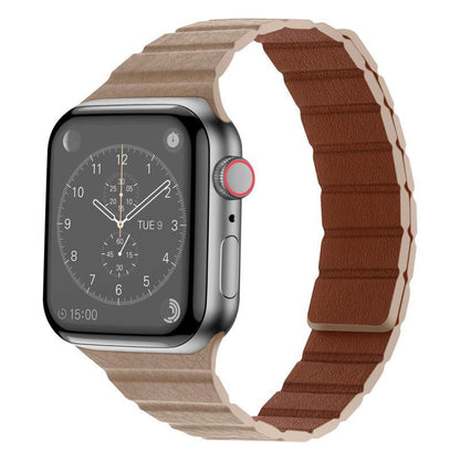 Textured Leather Magnetic Band for Apple Watch.