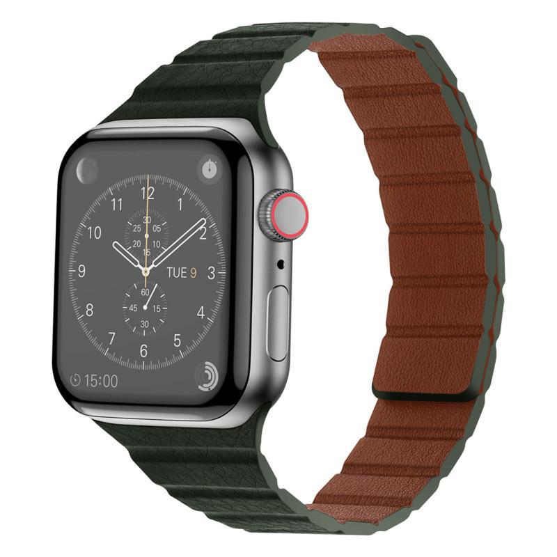 Textured Leather Magnetic Band for Apple Watch.