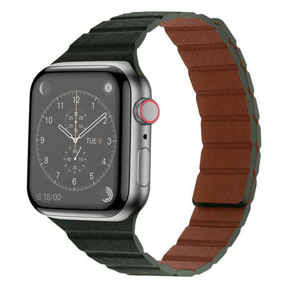 Textured Leather Magnetic Band for Apple Watch.