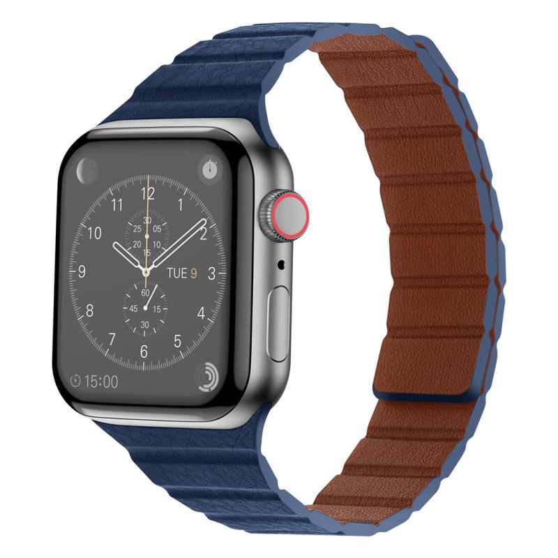 Textured Leather Magnetic Band for Apple Watch.