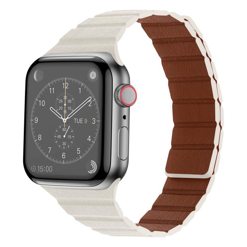 Textured Leather Magnetic Band for Apple Watch.