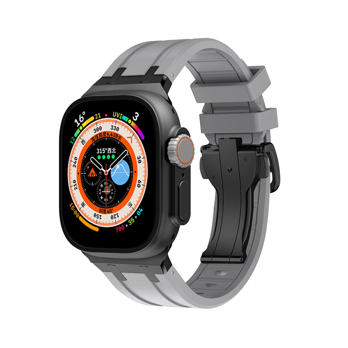 TitanEdge Silicone Band for Apple Watch Premium Sport Strap.