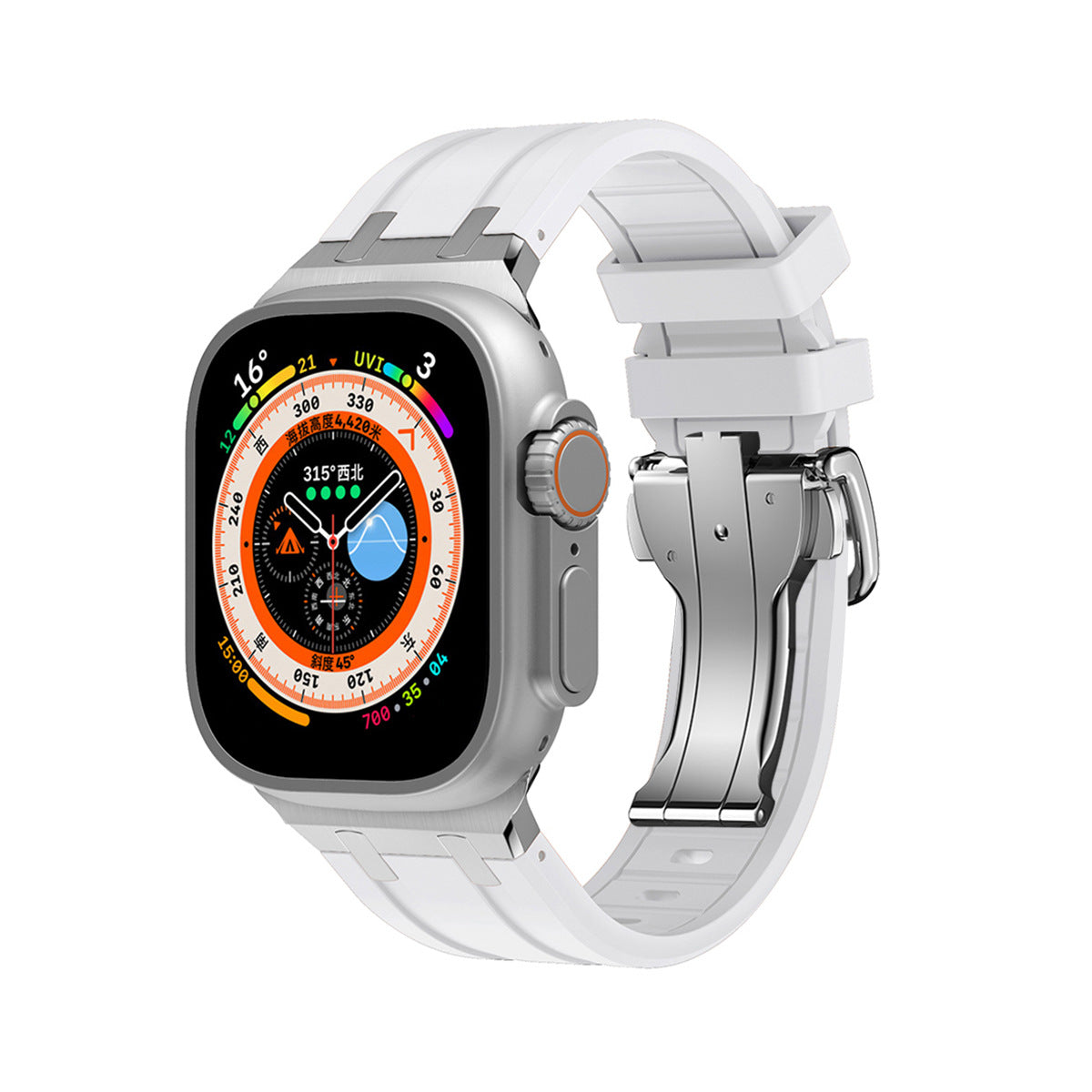 TitanEdge Silicone Band for Apple Watch Premium Sport Strap.