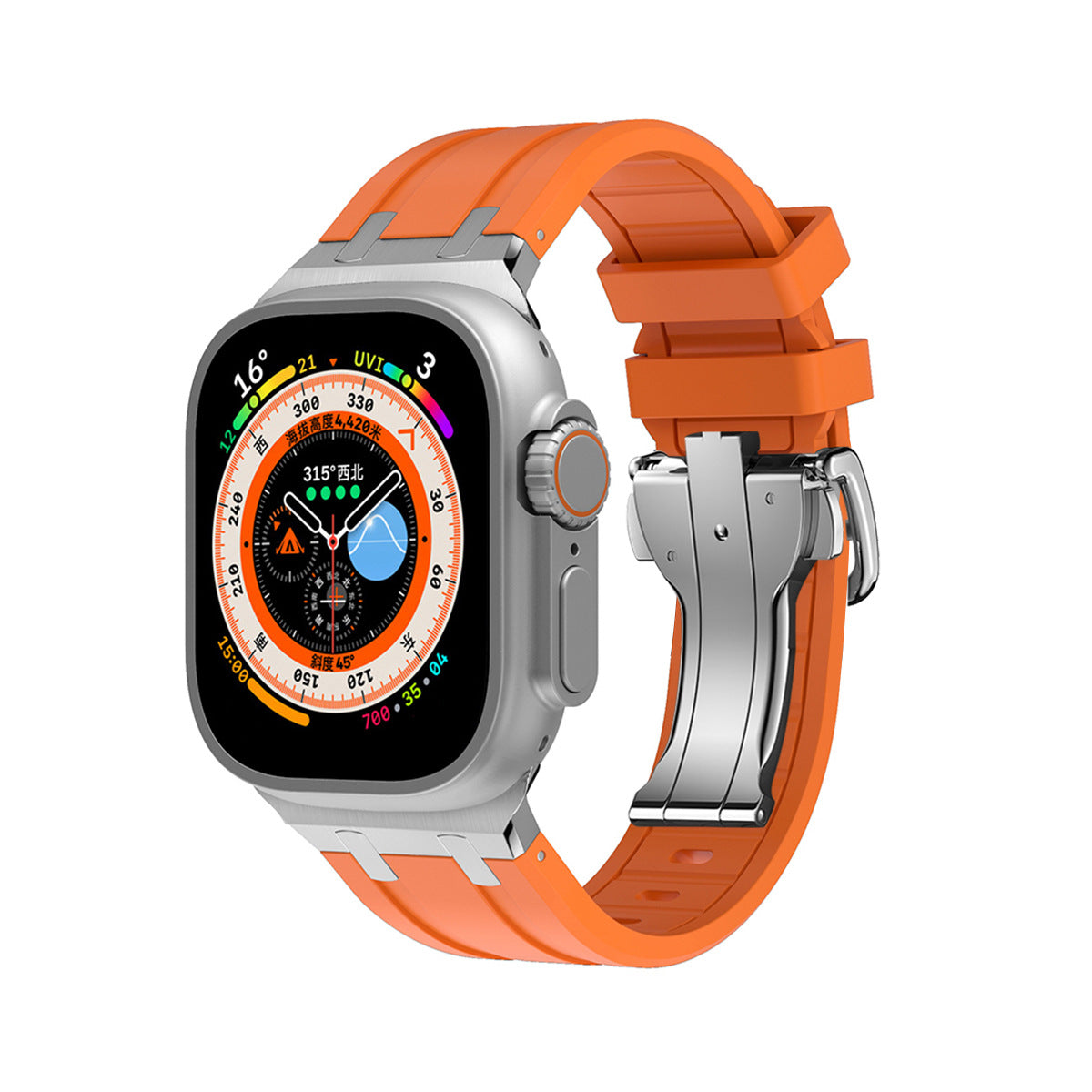 TitanEdge Silicone Band for Apple Watch Premium Sport Strap.