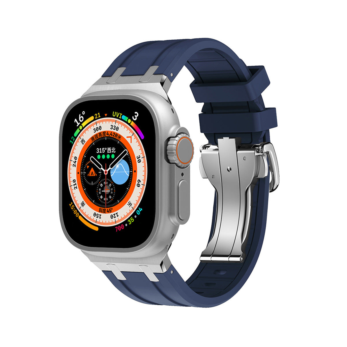 TitanEdge Silicone Band for Apple Watch Premium Sport Strap.