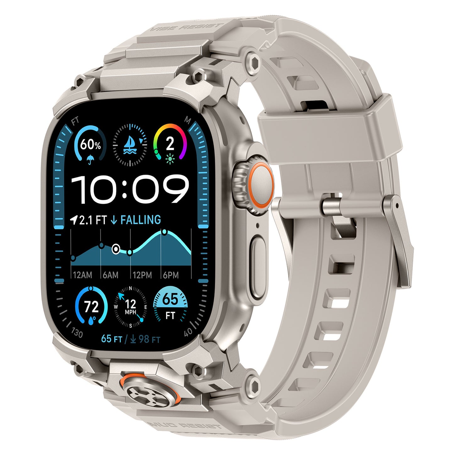 TitanGuard Armor Silicone Band for Apple Watch