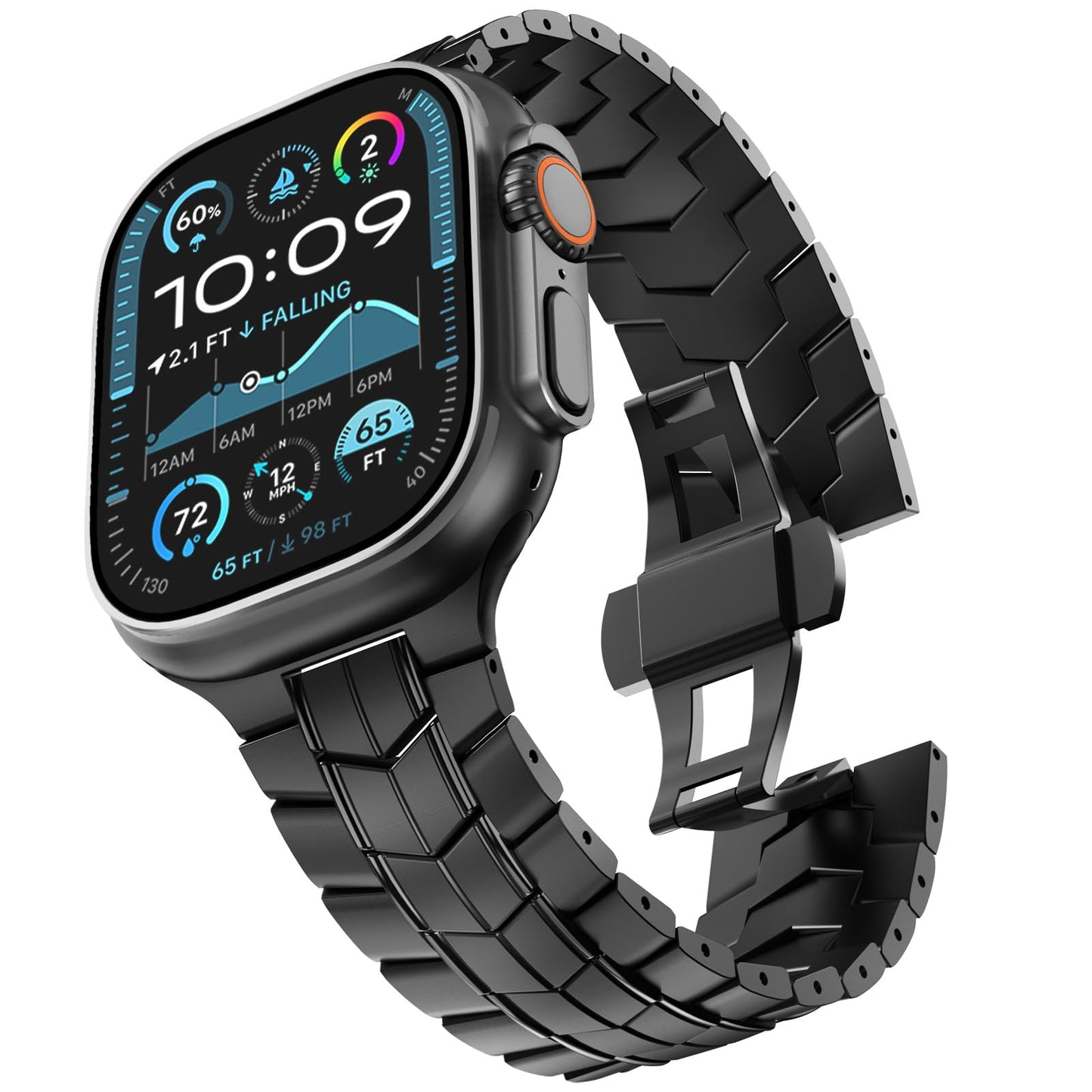 Titanium Armor-Link Band for Apple Watch