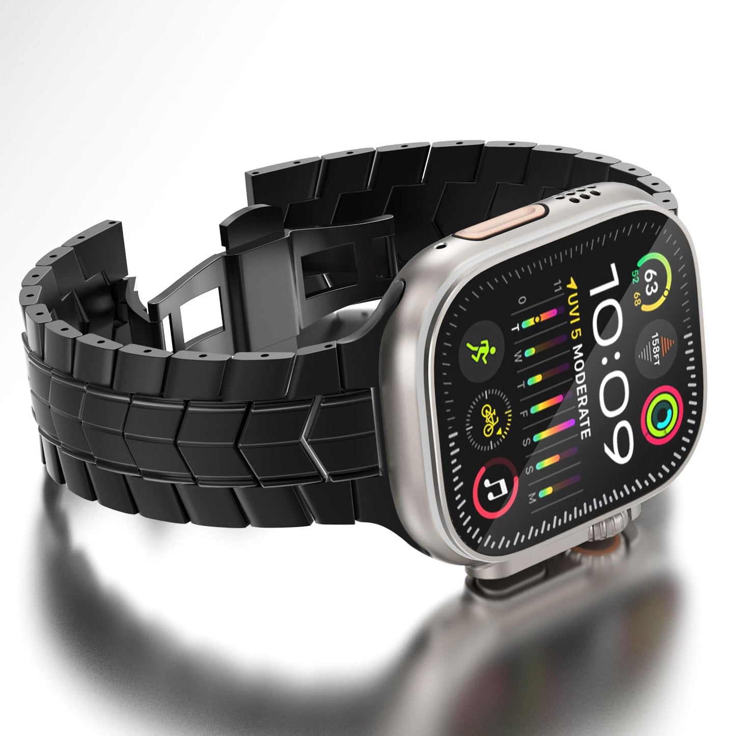 Titanium Armor-Link Band for Apple Watch