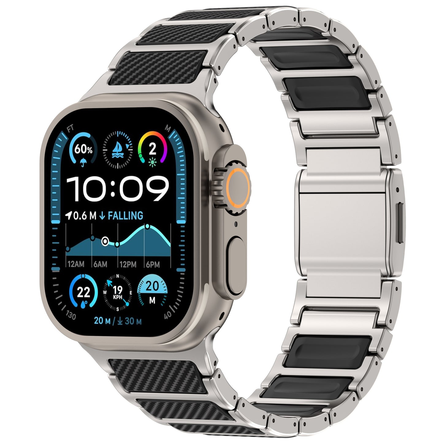 Titanium Carbon Fiber Band for Apple Watch
