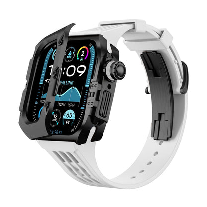 Titanium DLC Armor Case with Fluoroelastomer Band for Apple Watch