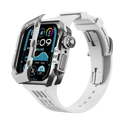 Titanium DLC Armor Case with Fluoroelastomer Band for Apple Watch