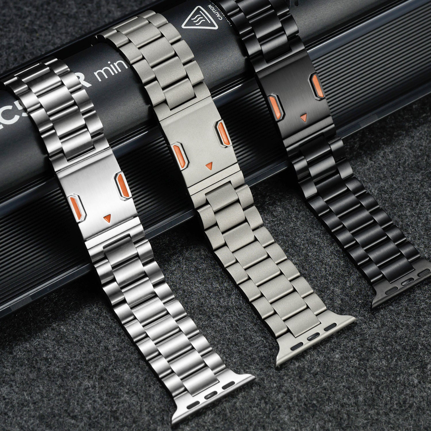 Titanium DLC Band for Apple Watch Hardened Metal Quick Release Strap.