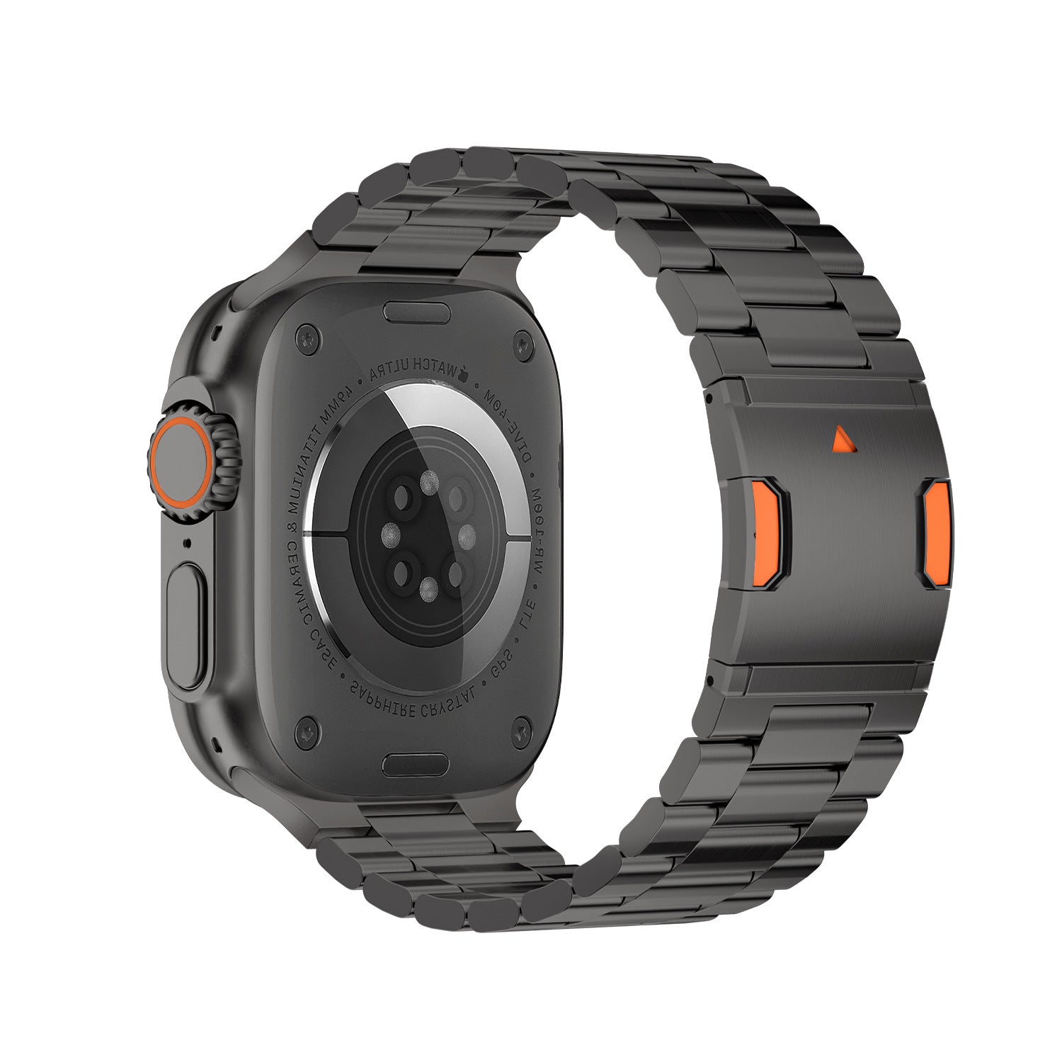 Titanium DLC Band for Apple Watch Hardened Metal Quick Release Strap.