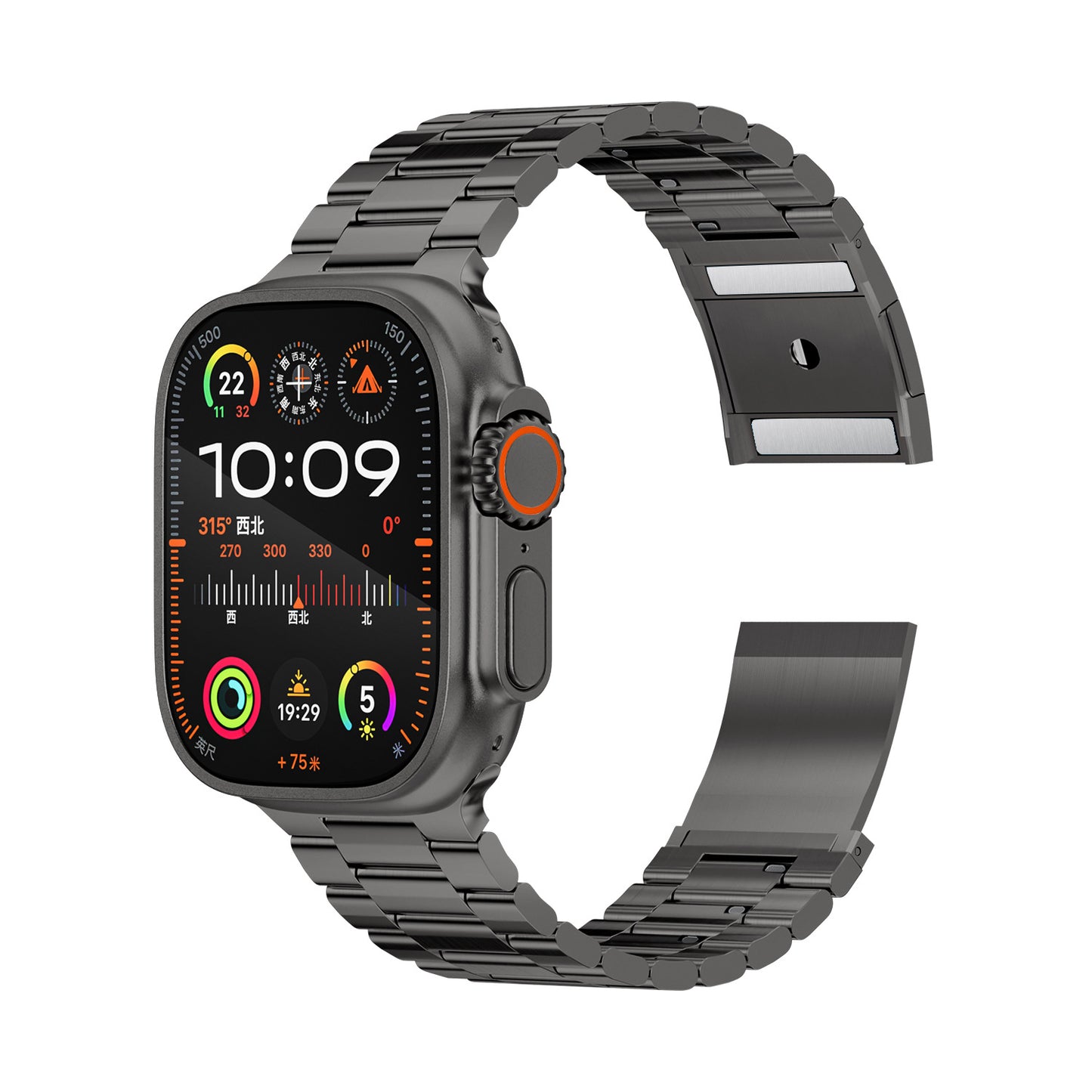 Titanium DLC Band for Apple Watch Hardened Metal Quick Release Strap.