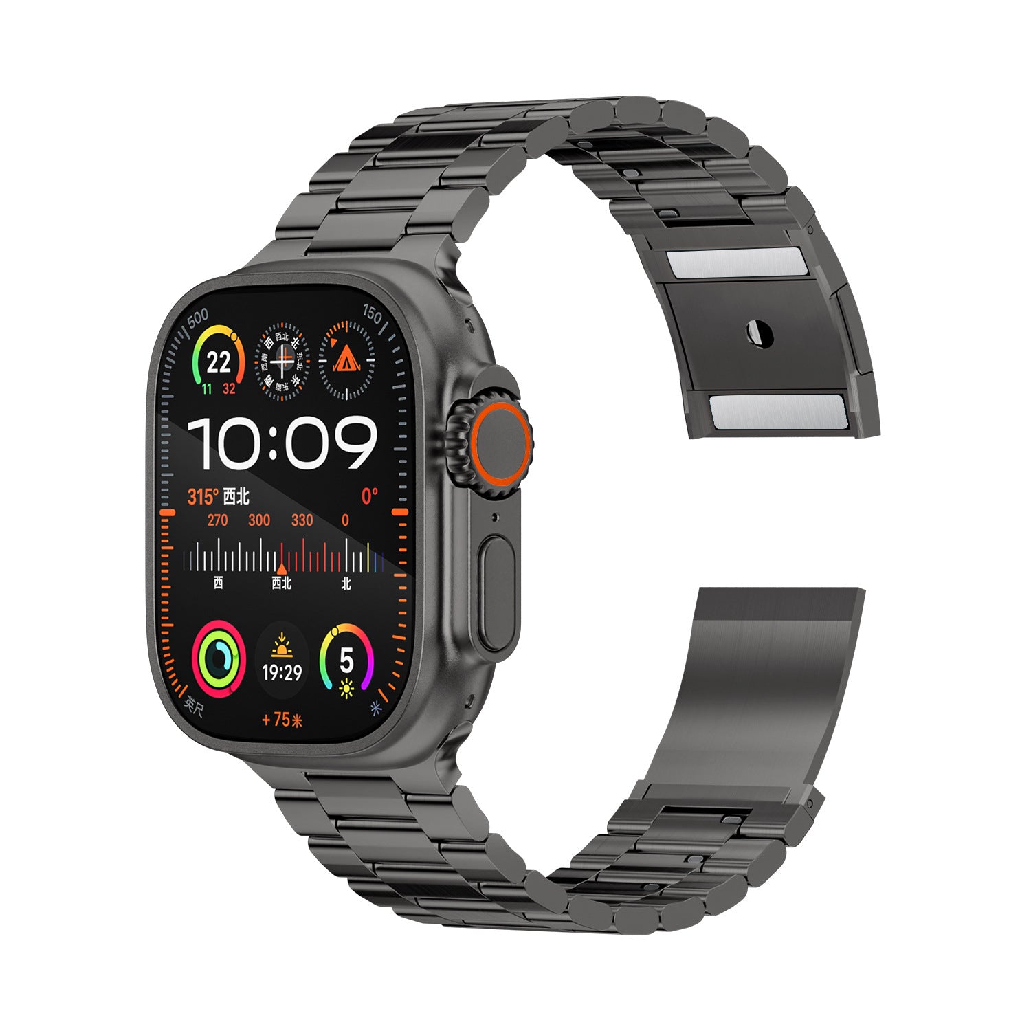 Titanium DLC Band for Apple Watch Hardened Metal Quick Release Strap.