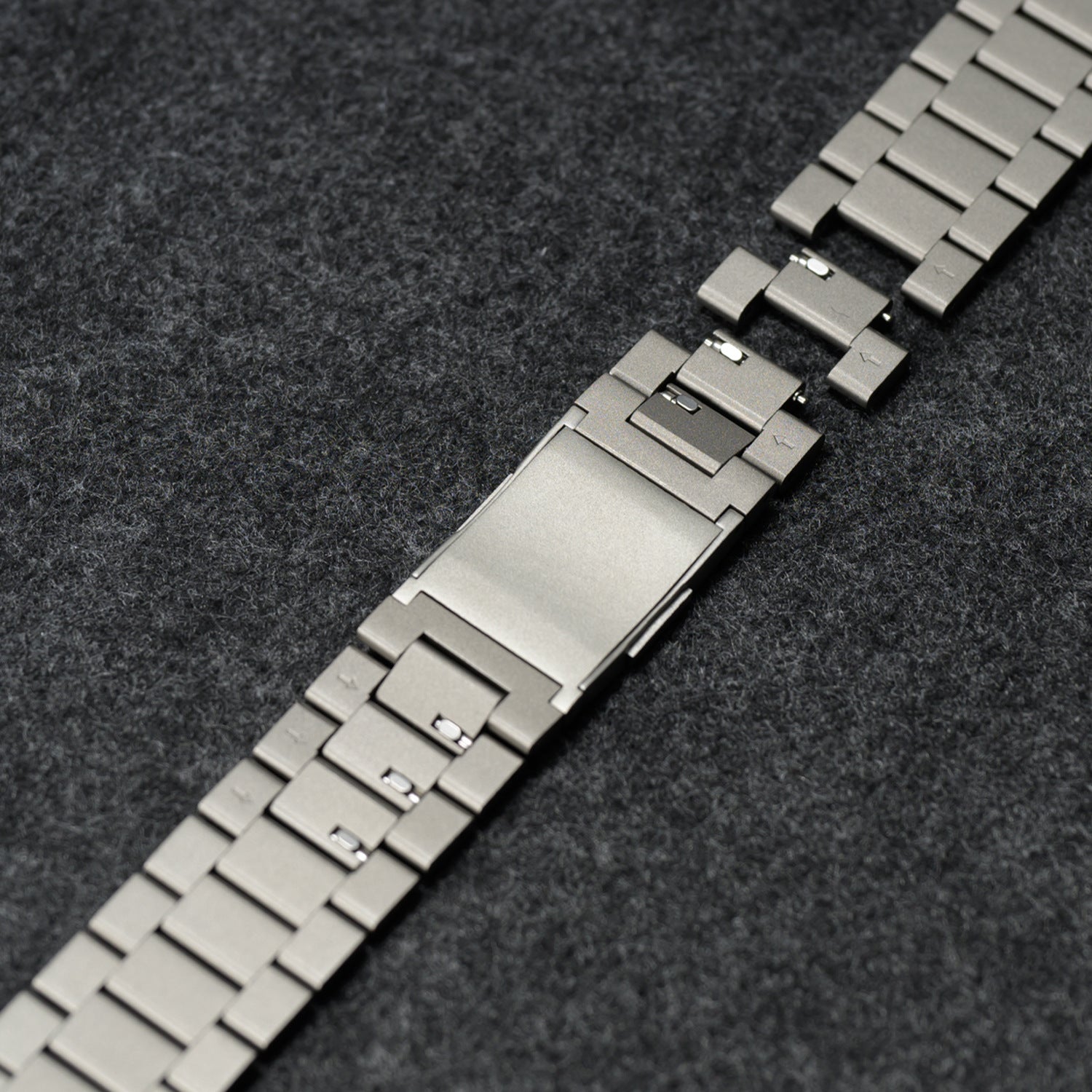Titanium DLC Band for Apple Watch Hardened Metal Quick Release Strap.