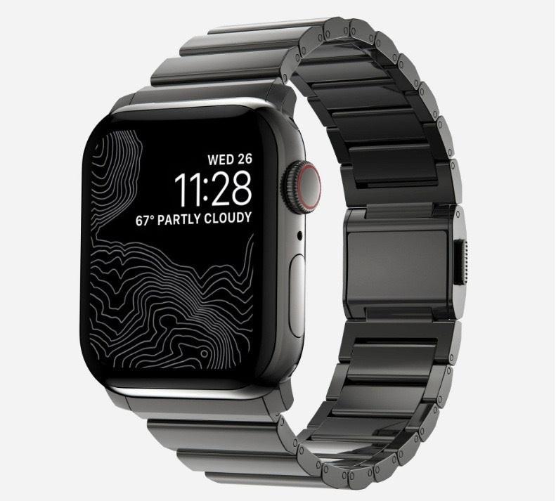 Titanium Linear-Link Band for Apple Watch